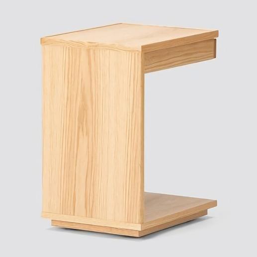 サイドテーブル 収納付 キャスター付き ウォールナット オーク 日本製