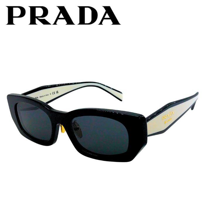 PRADA サングラス プラダ ブラック×オフホワイト prb05sf-09q08z UV