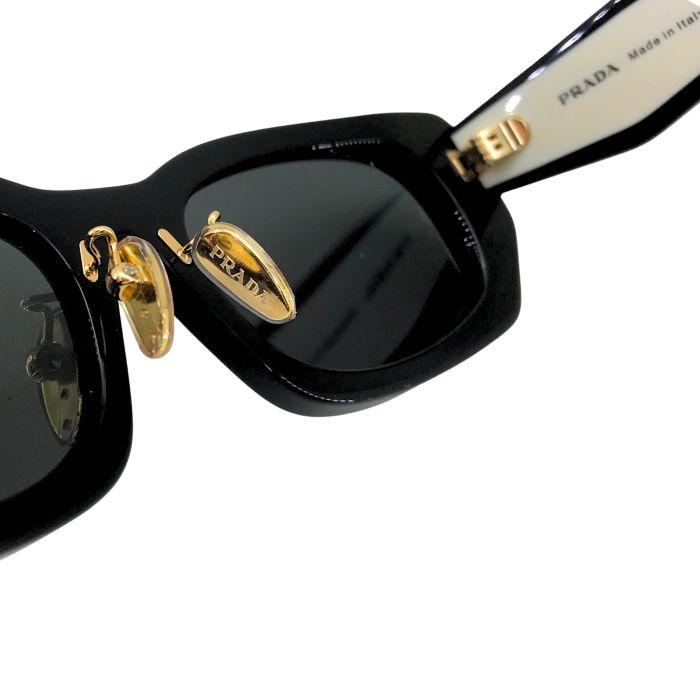 PRADA サングラス プラダ ブラック×オフホワイト prb05sf-09q08z UV