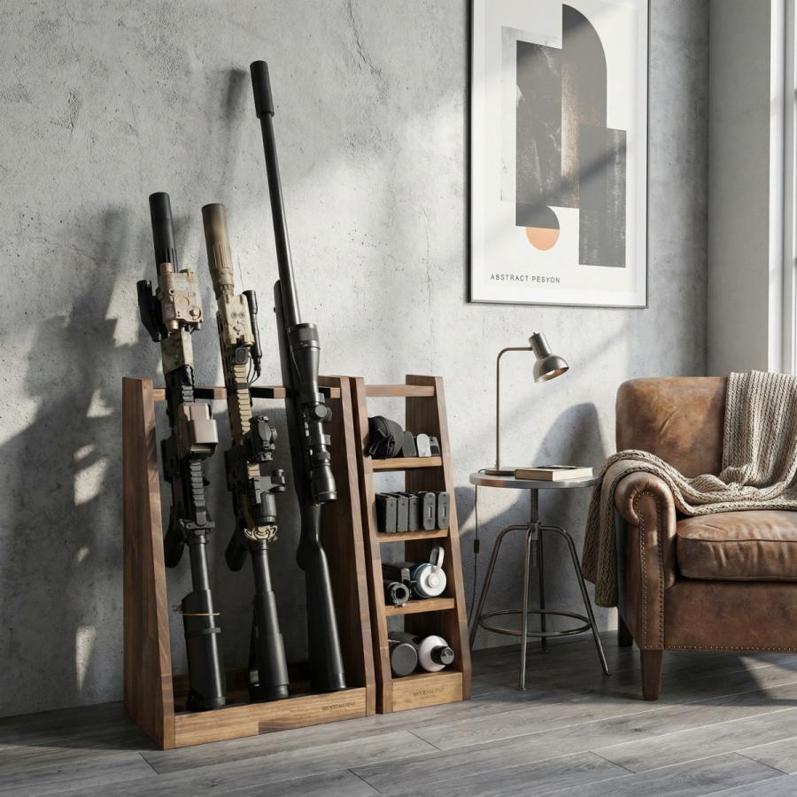 WOODWORKS マガジン ( 弾倉 ) ラック 木製 日本製 【 ガンラック