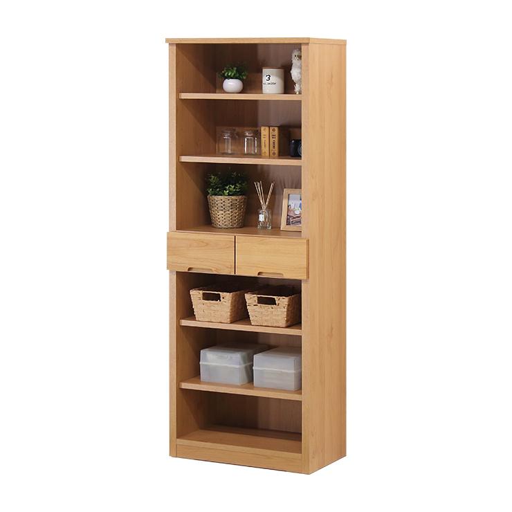 本棚 書棚 本箱 オープンラック 完成品 日本製 国産 約幅60cm 引き出し