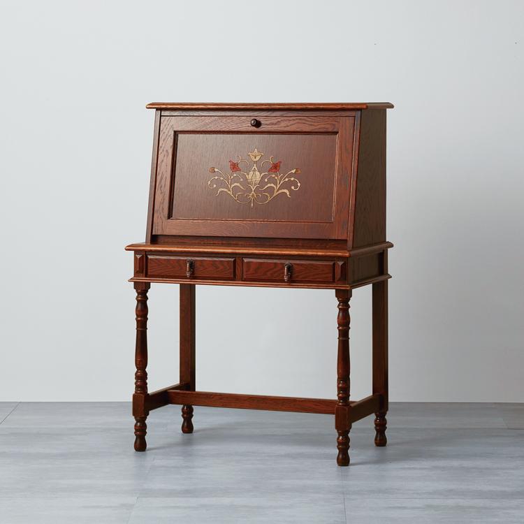 ライティングデスク 大人のデスク 日本製 英国カントリー ライティング