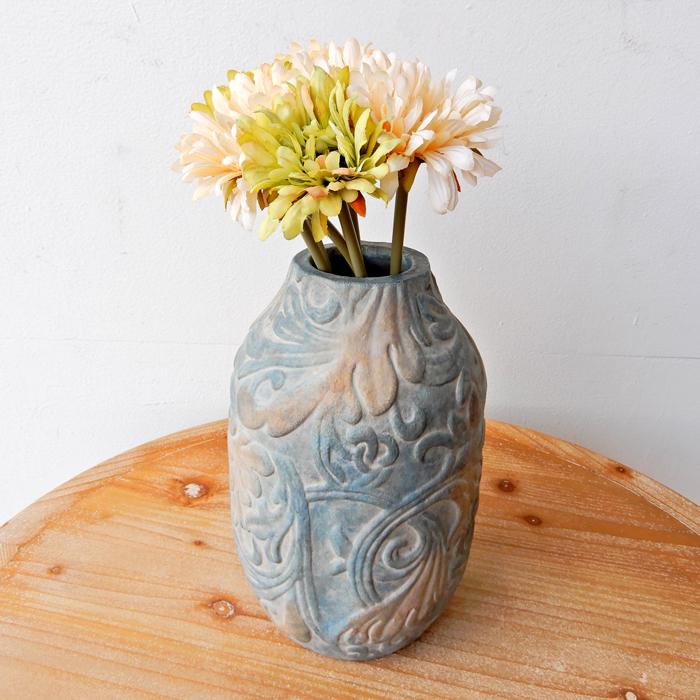 Sculptureベース 花瓶 花びん 陶器 おしゃれ テラコッタ 傘立て 傘立