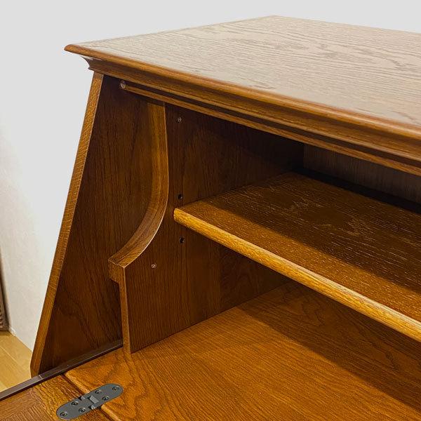 ライティングデスク アンティーク 片袖 ライティングビューロー デスク