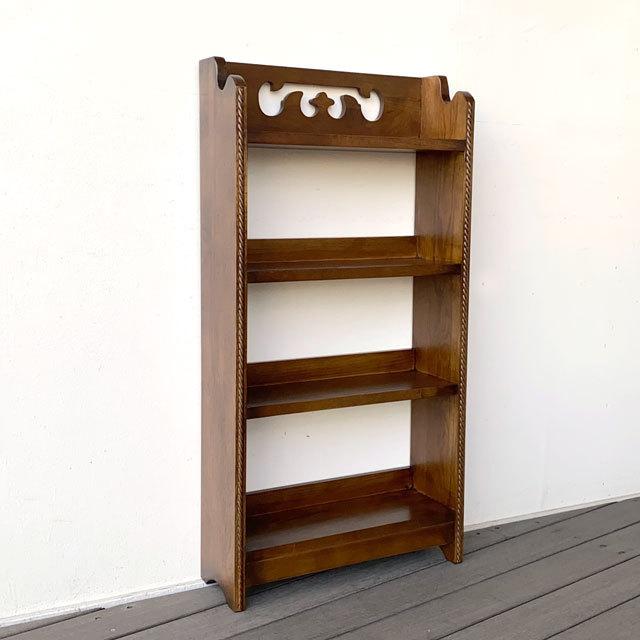 オープンシェルフ オーク無垢 クラシック家具 書棚 飾り棚 木製
