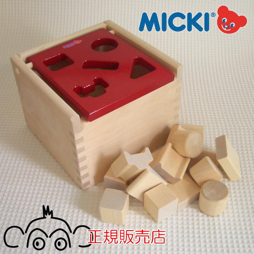 ミッキィ Mポストボックス 赤 micki 正規輸入品 木のおもちゃ 知育