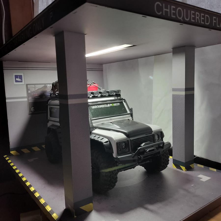 ラジコン ケース ディスプレイ リアルガレージセット 1/10スケール