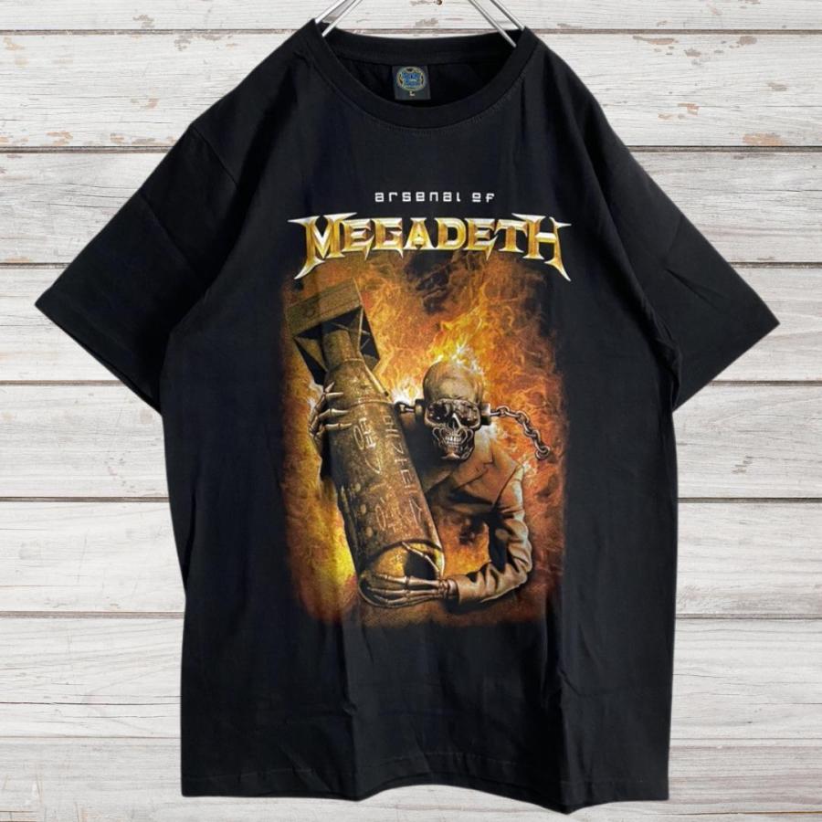 新品未使用 メガデス MEGADETH バンドTシャツ 半袖 ロックTシャツ