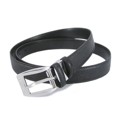 BVLGARI（ブルガリ） 完売御礼 メンズ ベルト ELLIPSE 23384 BLACK