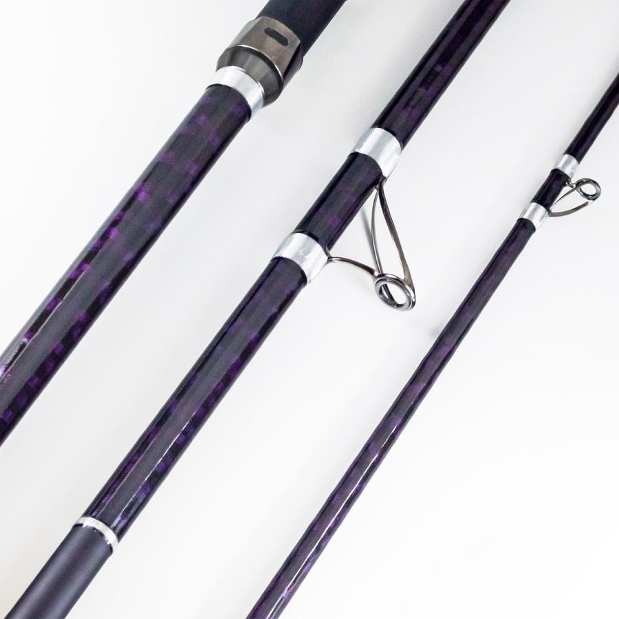 投げ竿 並継 4.2m 60号 3本継 本格派投竿 バイオレット インビンシブル