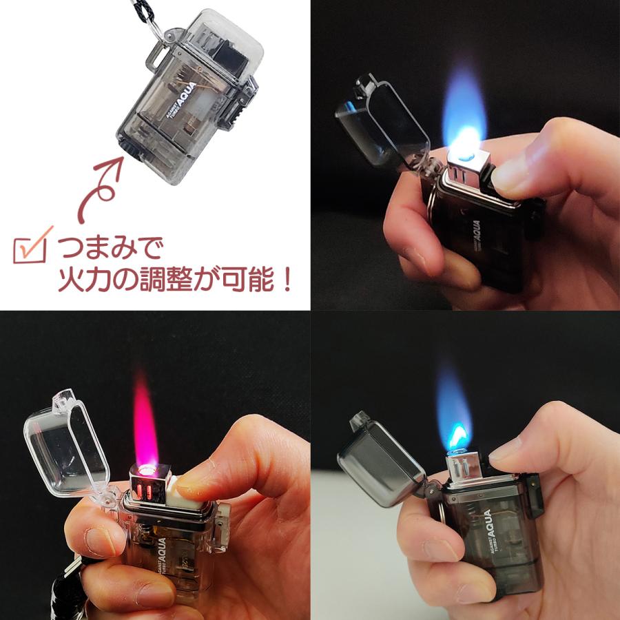 ライター ターボ式 着火ライター ガス詰替可タイプ ガス注入式 首掛け