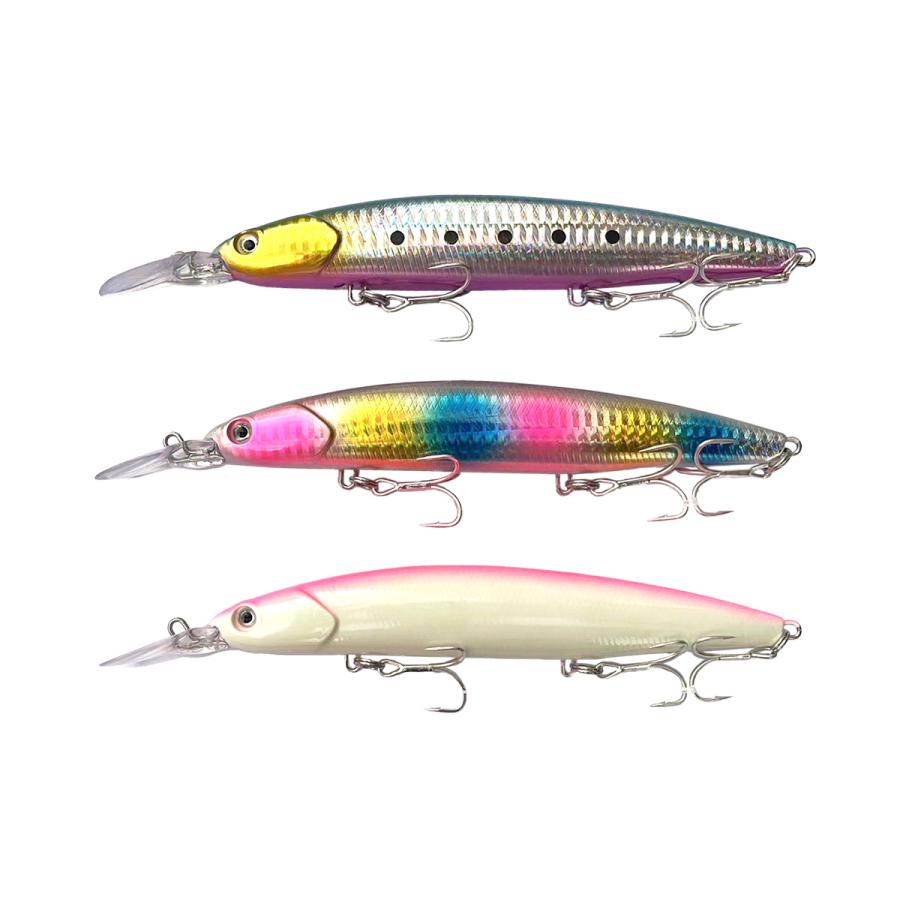 オルルド釣具 ミノー ルアー 18cm 40g 9色セット ルアー セット 長距離