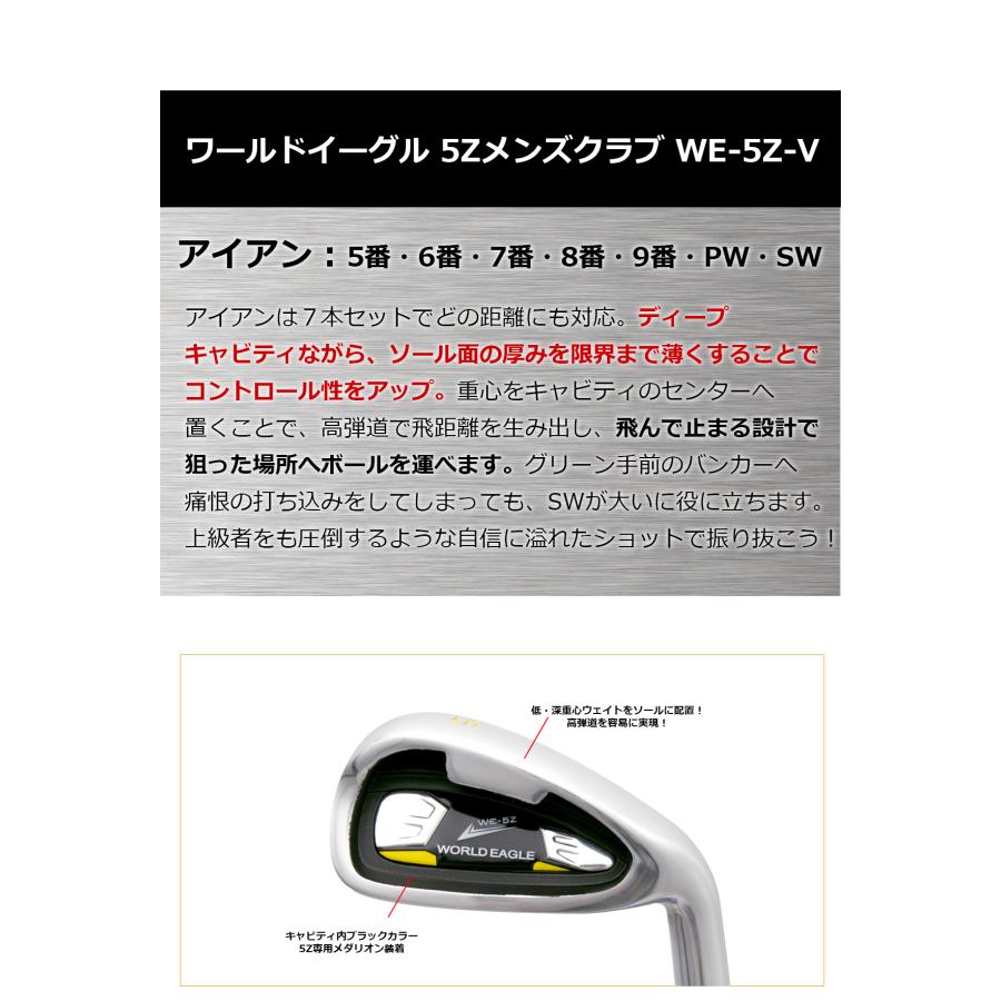WORLD EAGLE ゴルフクラブセット ワールドイーグル メンズ WE-5Z