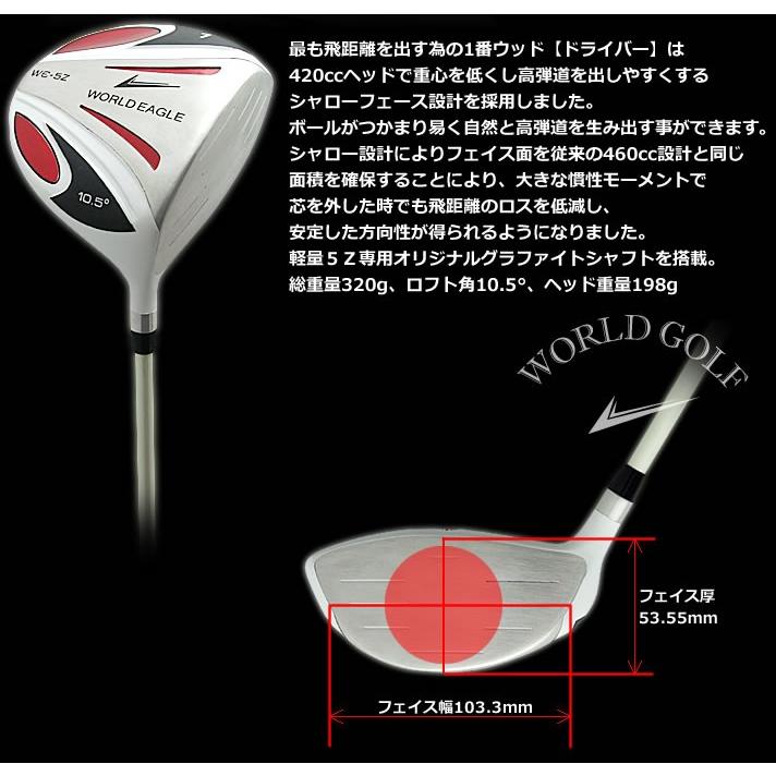 WORLD EAGLE ゴルフクラブセット ワールドイーグル メンズ WE-5Z