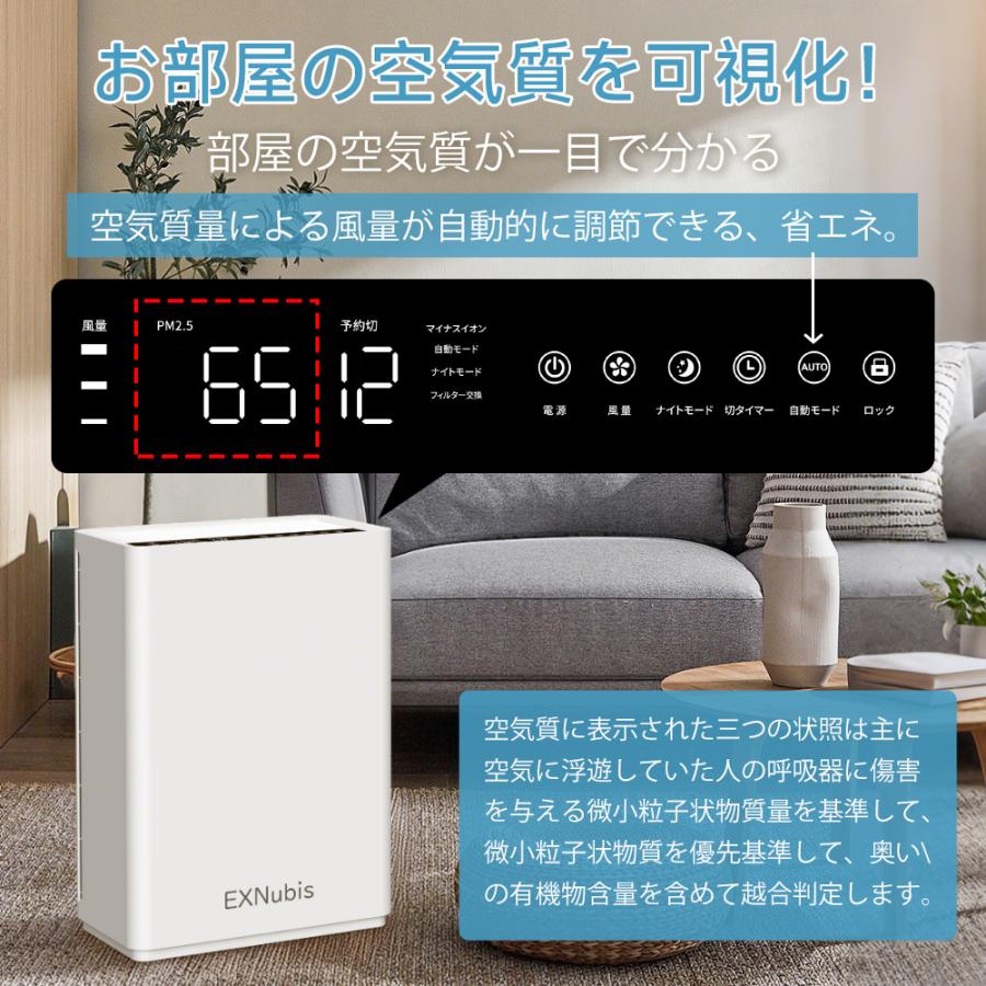 爆買 空気清浄機 超静音 37畳対応 除菌 空気循環 リモコン付 脱臭機