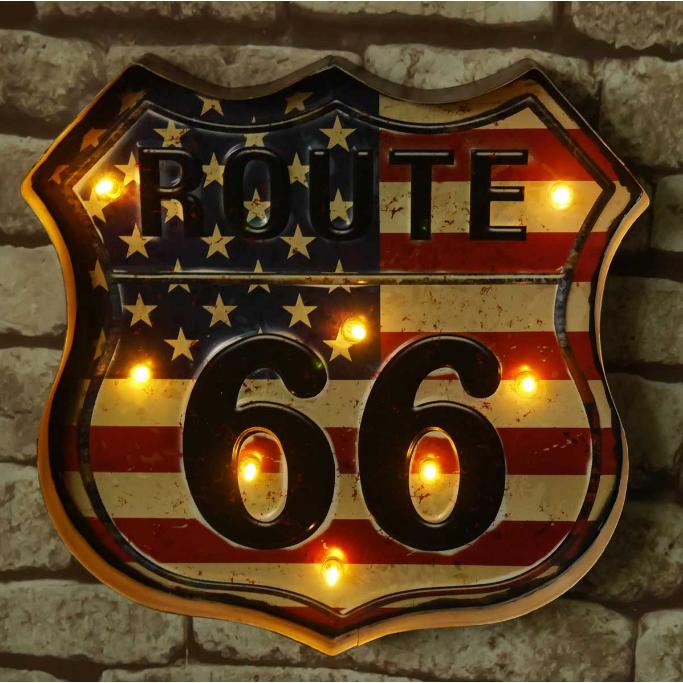 ブリキ 立体看板 ウォールサイン アメリカンレトロ アメリカ雑貨 電球