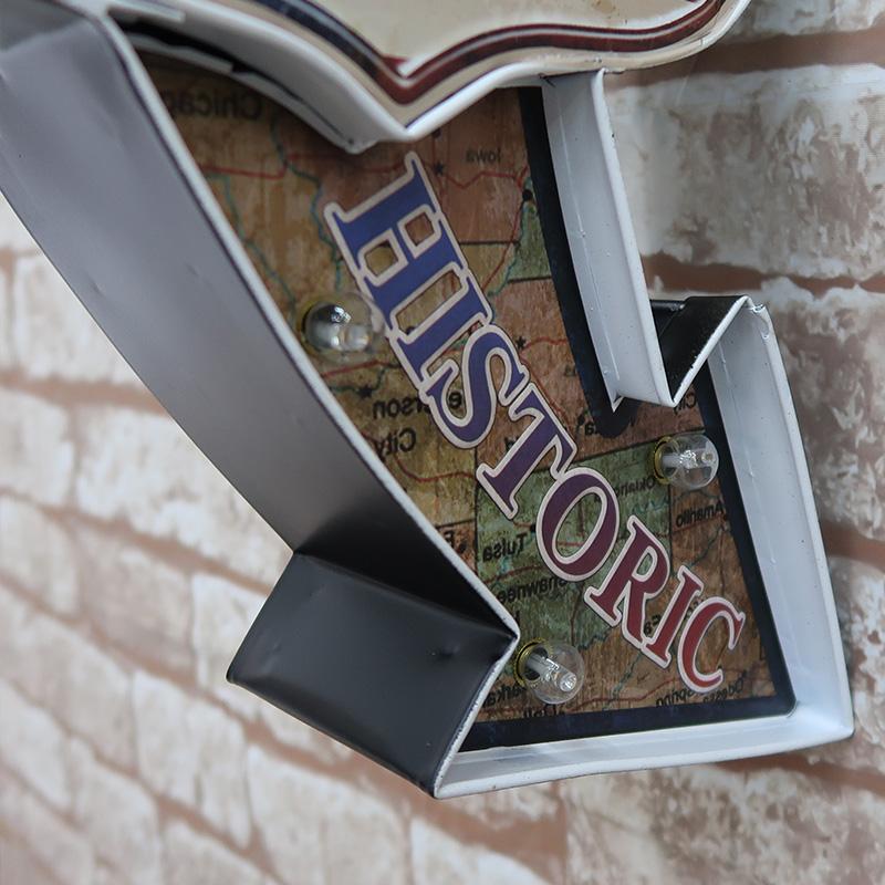 立体看板 ウォールサイン ブリキ風 アメリカンレトロ アメリカ雑貨