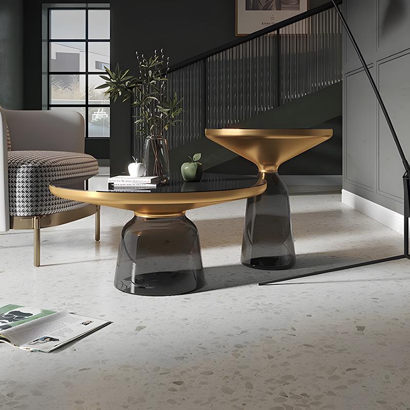 サイドテーブル 北欧 おしゃれ BELL SIDE TABLE ガラス テーブル