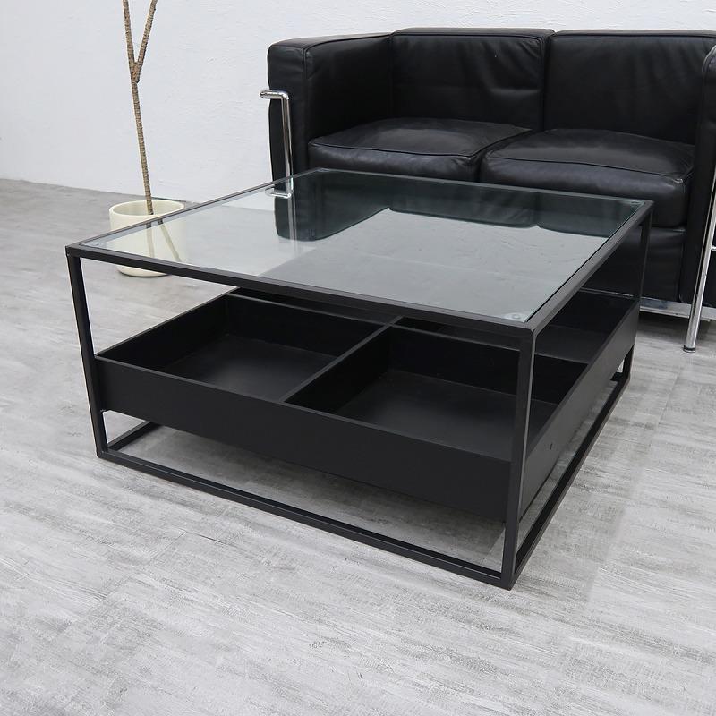 ゲリラセール センターテーブル ガラステーブル スクエア サイド