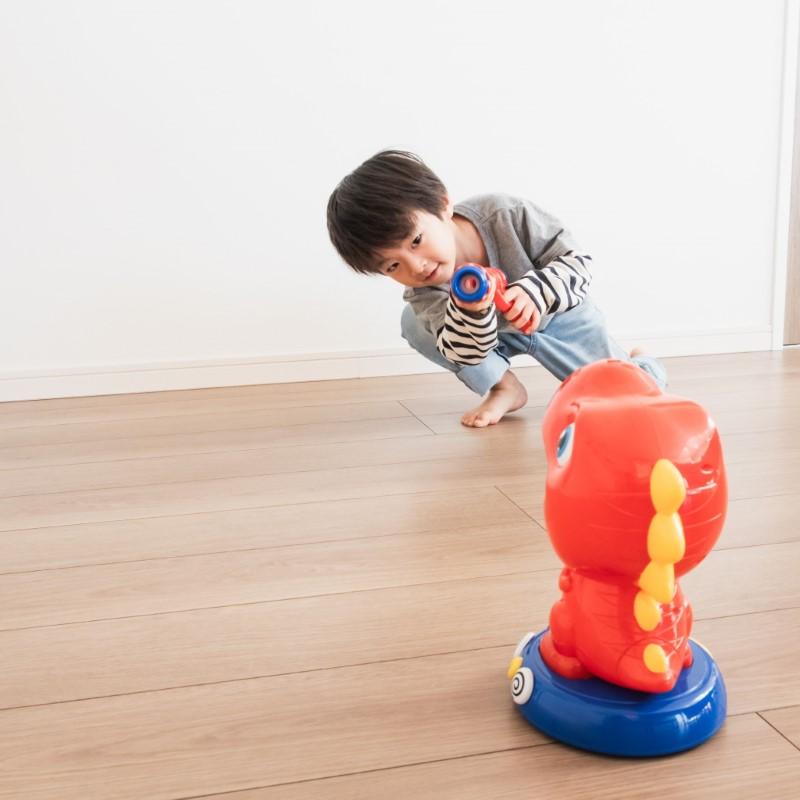 ポッパーガン 的あて おもちゃ 恐竜 射的セット 室内遊び 射的 的当て