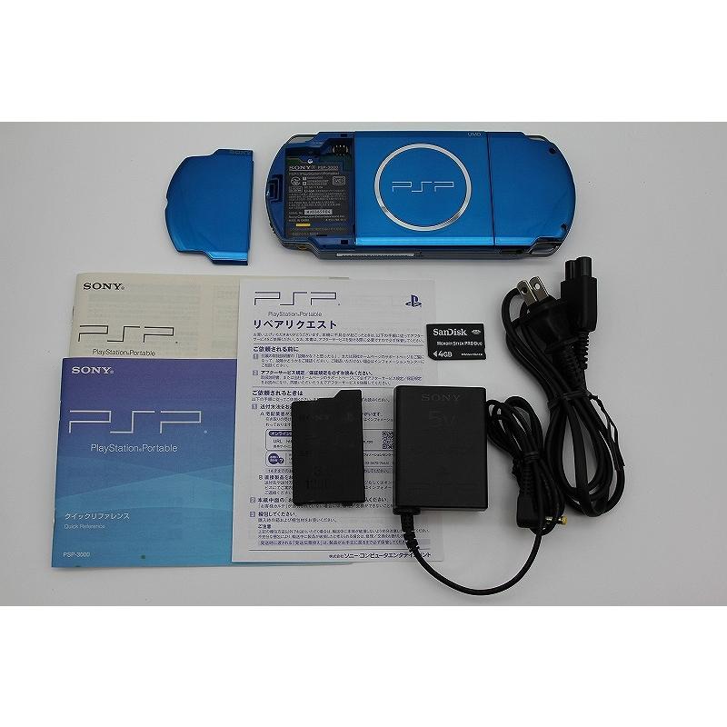 ソニー SONY PSP[メモリースティック4GB付き] バイブラント・ブルー