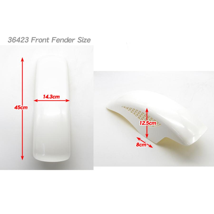 塗装済 BEETタイプ メッシュフェンダー パールホワイト WT フロント