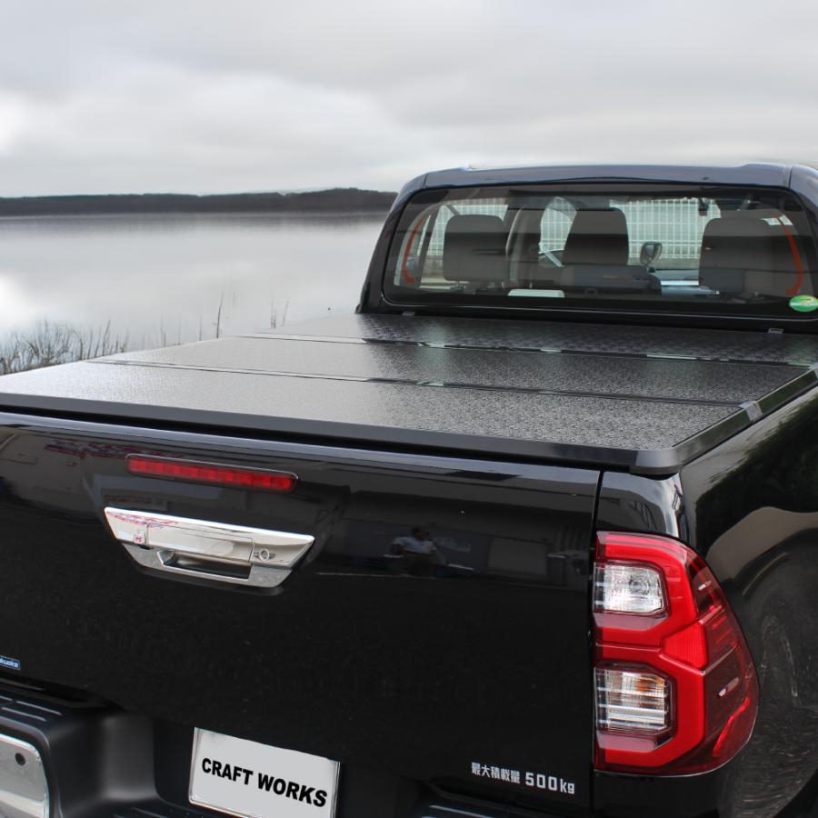 ハイラックス トノカバー GUN125 REVO 三つ折り 荷台 カバー 前期 後期