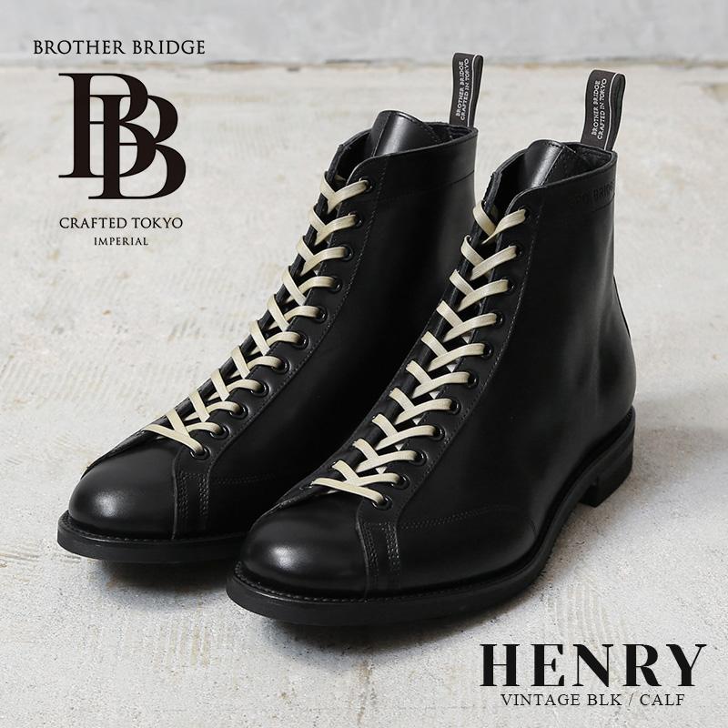 BROTHER BRIDGE ブラザーブリッジ HENRY VINTAGE BLK / CALF ヘンリー
