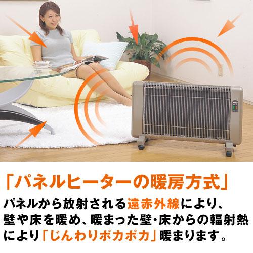 遠赤外線 パネルヒーター 夢暖望 900型 暖房 特典 プログラムタイマー