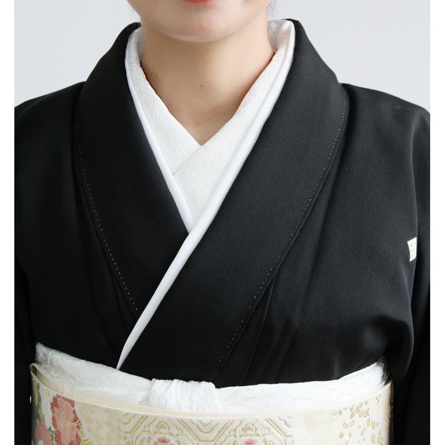 半衿 半襟 フォーマル 洗える 白 正絹 レディース レディス ladys 織柄