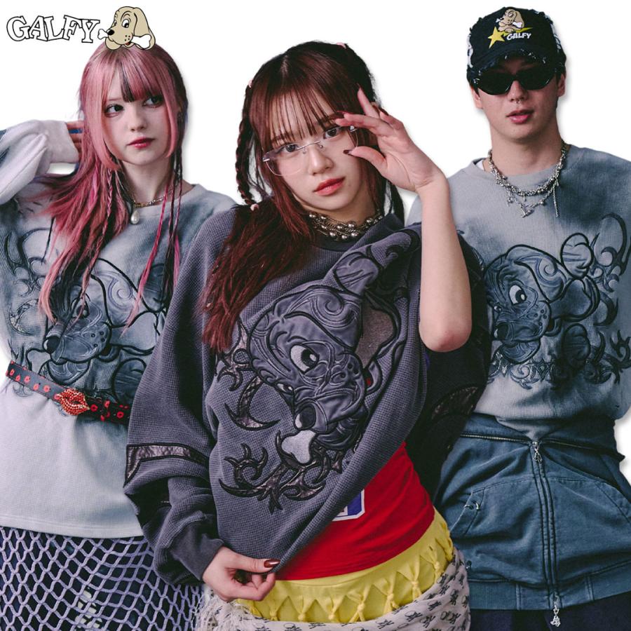 GALFY（ガルフィー） 汚れ部族ワッフルロンTee 長袖 Tシャツ 161045