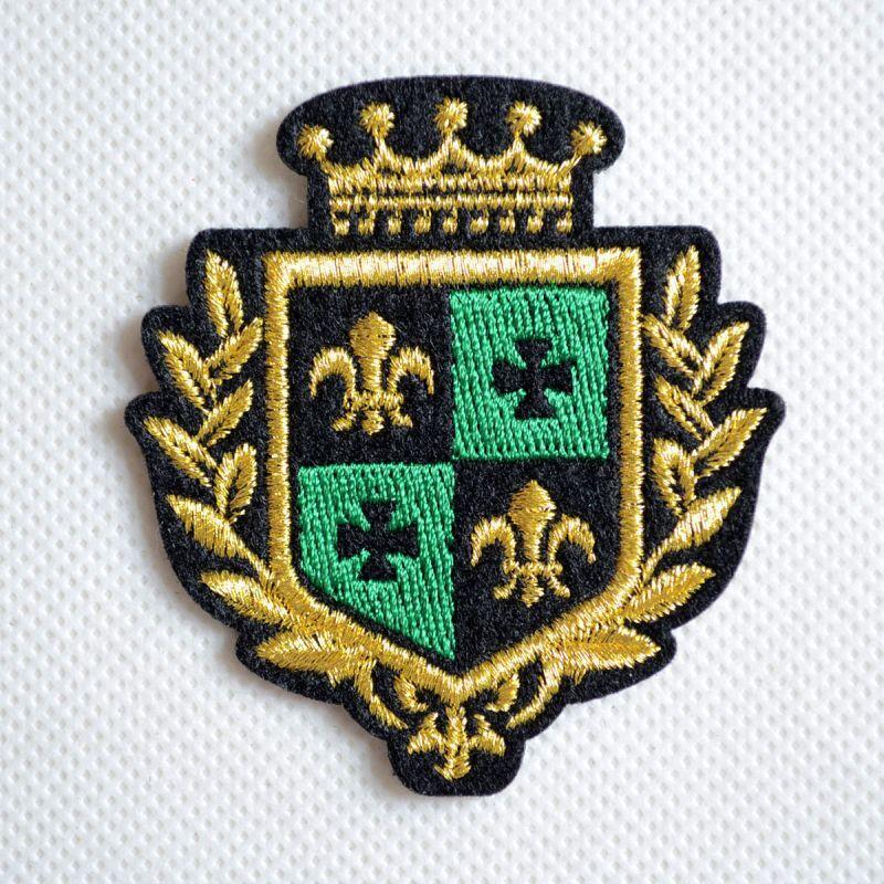 ワッペン アイロン おしゃれ 刺繍 エンブレムワッペン リリー&クロス