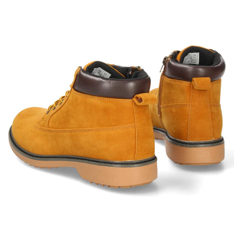 Parade ブーツ メンズ 防水 防滑 ハイカット サイドジップ 紐 レース