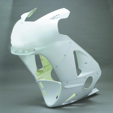 A-TECH（エーテック） アッパーカウル 材質：FB 黒FRP NINJA ZX-12R