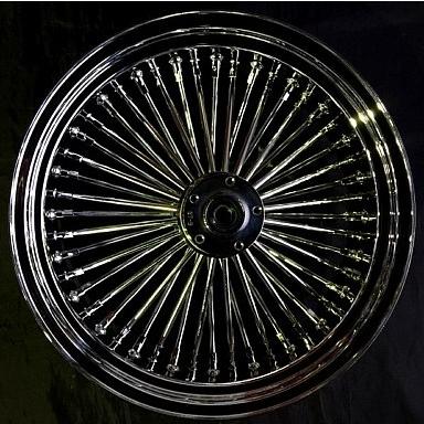 部品屋K&W キングスポーク ホイール クローム/クローム18×5.5J HARLEY