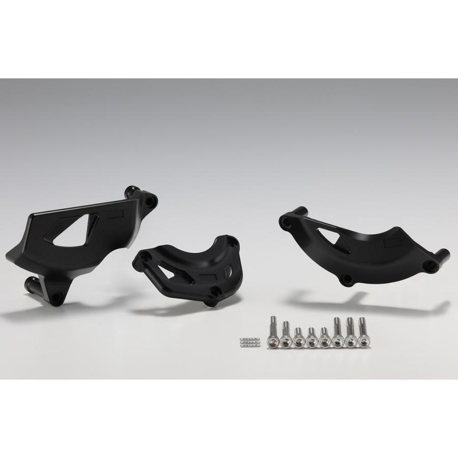 AELLA（アエラ） エンジンカバーガード3点セット カラー：ブラック