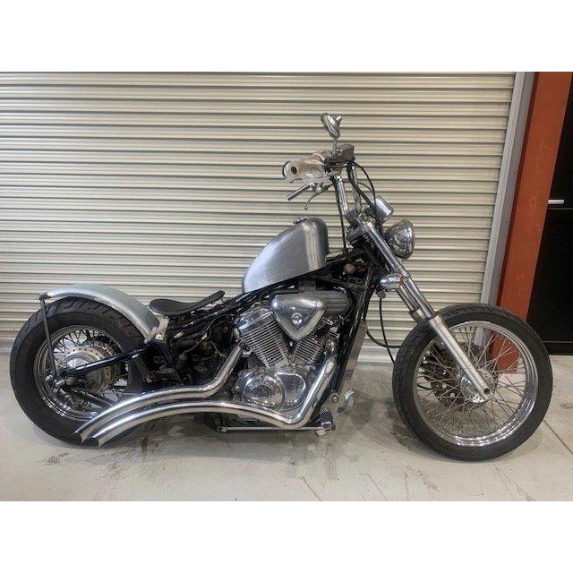 部品屋K&W ステンレス製ベントマフラー スティード400 スティード600