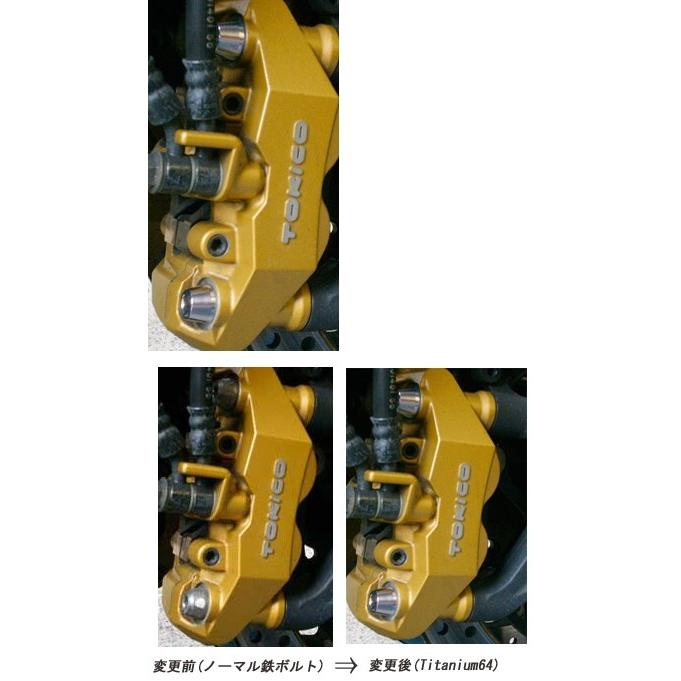 TITANIUM64 チタニウムロクジュウヨン キャリパーマウントボルト ZX12