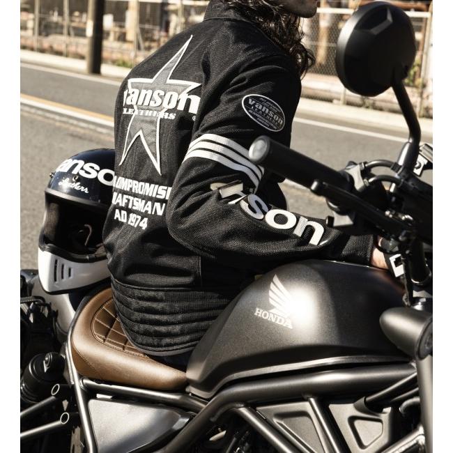 VANSON（バンソン） メッシュライダースジャケット サイズ：L メッシュ