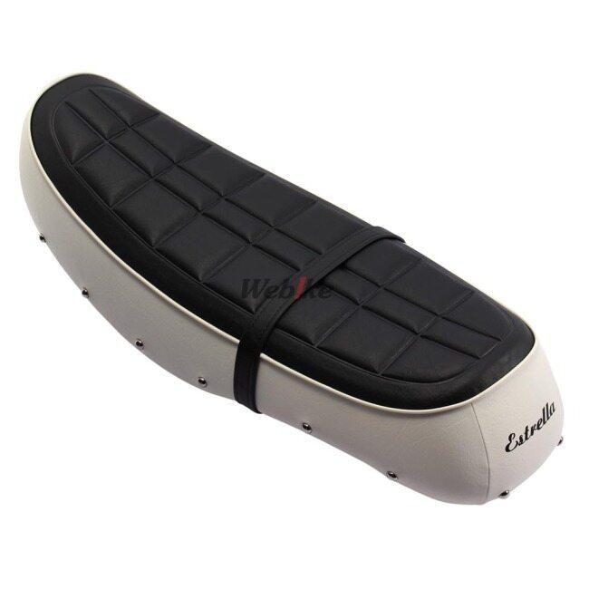 カワサキ（Kawasaki） レトロシート キット カラー：ホワイト