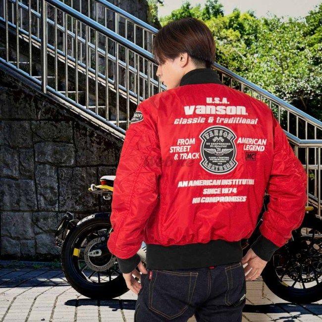 VANSON（バンソン） MA-1ジャケット サイズ：L オールシーズン