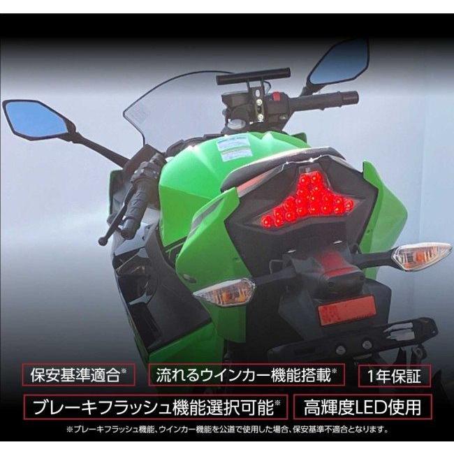 Valenti バレンティ ジュエルLEDテールランプ NINJA ZX-10R ABS ZX-6R