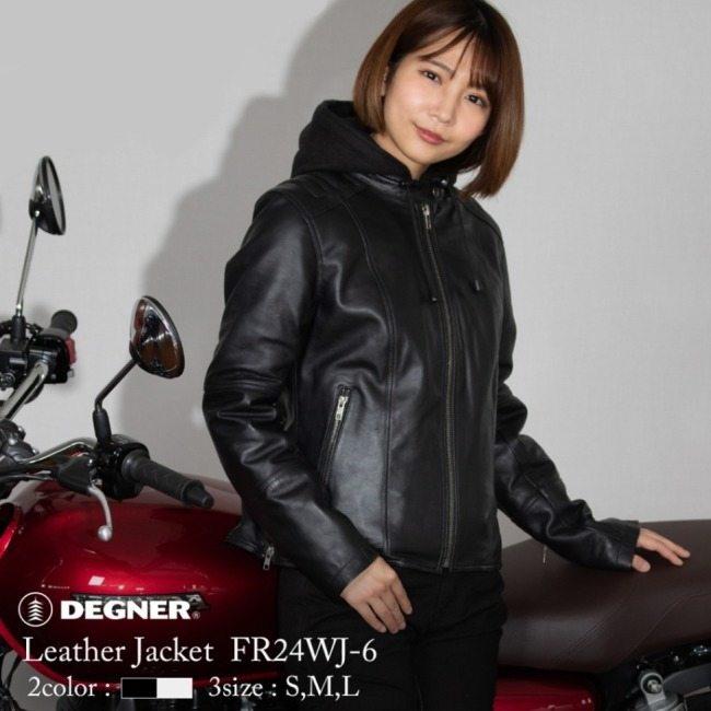 DEGNER（デグナー） レディースシープレザージャケット サイズ：L