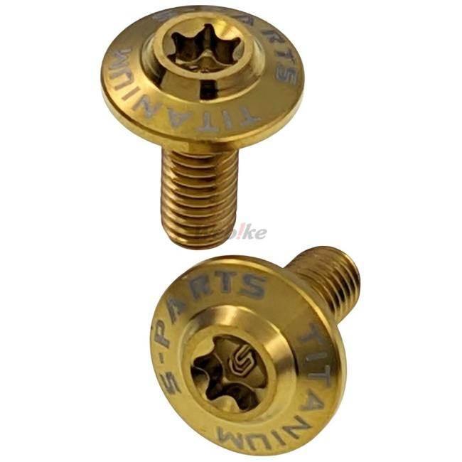 S-PARTS エスパーツ マフラーヒートガード用チタンボルトセット カラー