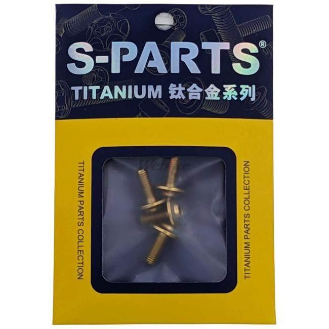 S-PARTS エスパーツ マフラーヒートガード用チタンボルトセット カラー