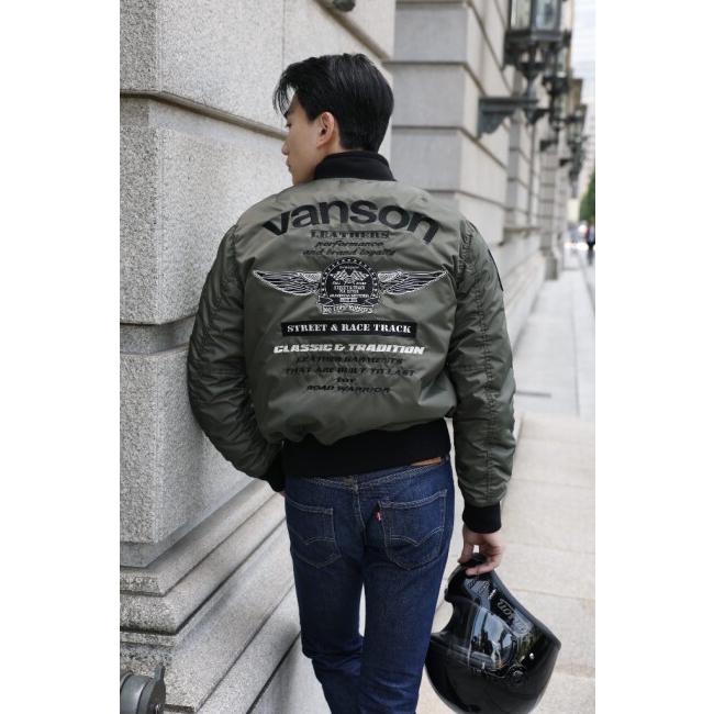 VANSON バンソン MA-1 JACKET サイズ：L ウインタージャケット