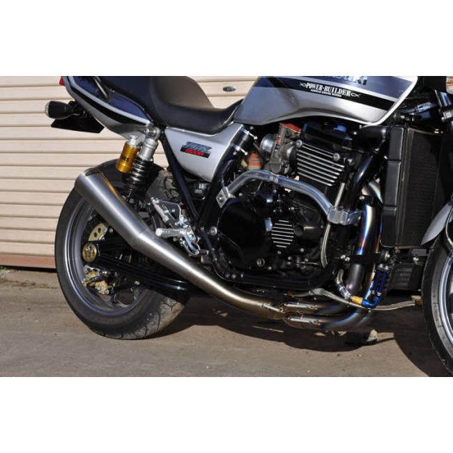 POWER BUILDER パワービルダー 手曲げメガホンマフラー ZRX 1200 1100