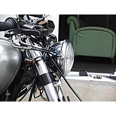 SR400 ボアエース ヘッドライトステー ノーマルライトアダプタ ライト