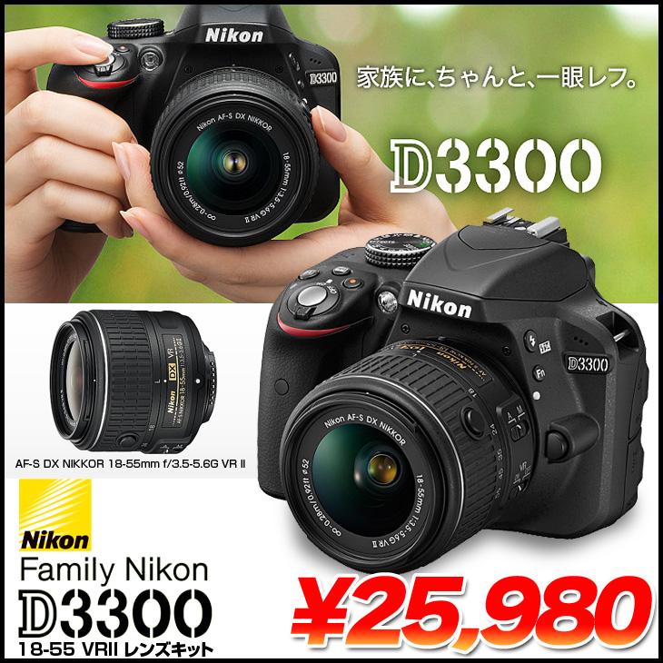 ニコン（Nikon） デジタル一眼レフカメラD3300 APS-C レンズキット