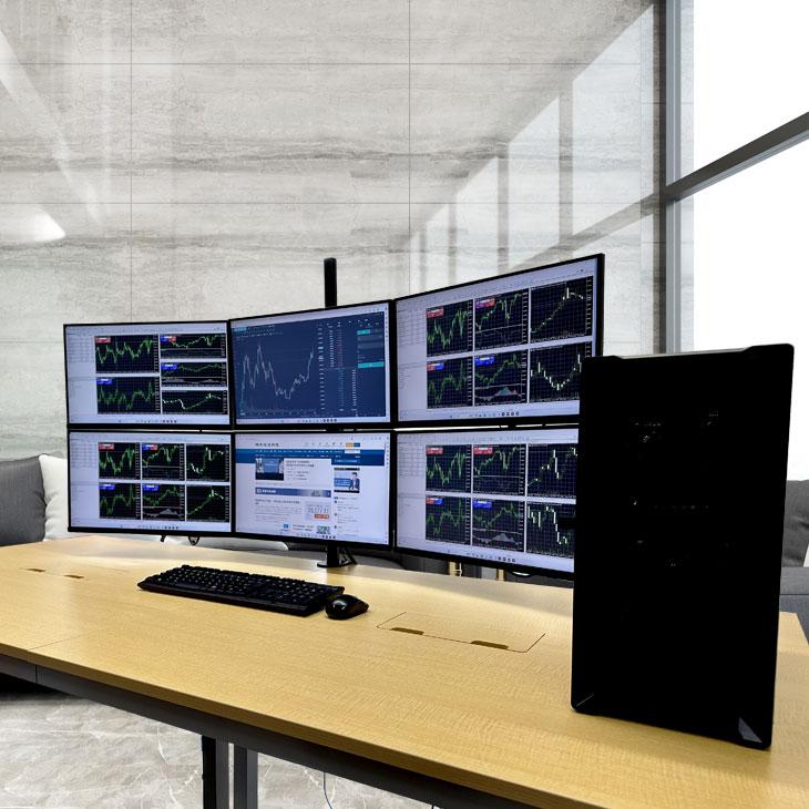トレーディングPC6 FX 株 デイトレ 仮想通貨 22型×6画面マルチモニタ